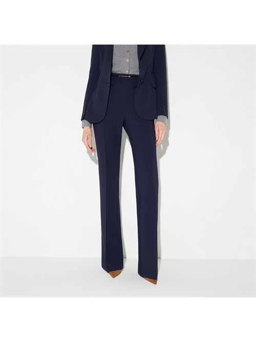 Pantaloni in doppio crêpe stretch ELISABETTA FRANCHI | PA19666E2/H88